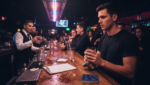 Nightlife worker in tense club discussion