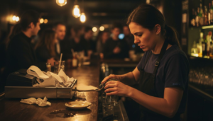Server in tense West Hollywood bar moment