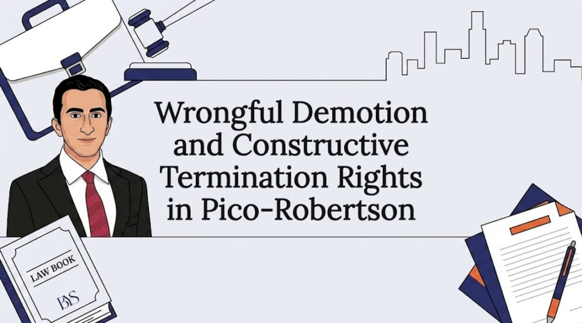 Decorative legal title card with law icons