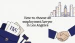 Decorative legal-themed title card illustration for employment law article